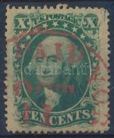 1851 Mi 6 piros bélyegzéssel / red cancellation
