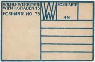 Cabaret Fledermaus, Wien, Kartnerstrasse 33. Wiener Werkstätte No. 75. s: Josef Hoffmann