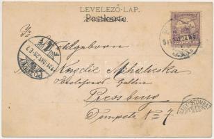 1901 Nagyszombat, Tyrnau, Trnava; Érseki főgimnázium. Horovitz Adolf kiadása. Rafael Neuber / gramma...