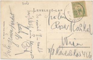 Dimvár, Dimburg, Dimburk, Suchohrad; Cigánytanya a falu szélén. Wiesner Alfred kiadása / Zigeuner-An...