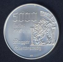 2007. 5000Ft Ag "Árpád-házi Szent Erzsébet" T:BU Csak 4000db!