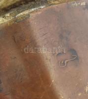 Antik kávés kiöntő, jelzett. Törökország XIX. sz eleje. Vörösréz 26 cm