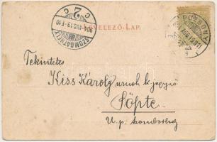 1904 Pozsony, Pressburg, Bratislava; Vásártér, Szálloda az Arany Szarvashoz, üzletek / Marktplatz / ...