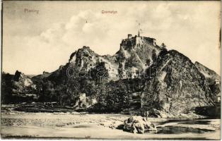 Csorsztin, Csorsztyn, Czorsztyn; Pieniny, Czorsztyn. A. Szubert / vár / castle (fl)