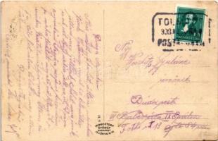 1933 Tolmács (Nógrád), Herzfeld kastély, vasútállomás, Római katolikus templom és iskola, Hősök szob...