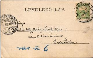 1903 Nagyvárad, Oradea; Bémer tér, Szigligeti színház, Rózsa Kiállítás szalagja. Sonnenfeld Adolf / ...