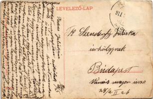 1911 Kékkő, Blauenstein, Modry Kamen; vár. Klein Ármin fia kiadása / hrad / castle (EK)