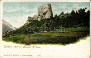 Likavka, Likava (Rózsahegy, Ruzomberok); Likavai várrom. Vozárik J. kiadása / Zámok Lykava, Likavsky hrad / castle ruins (EK)