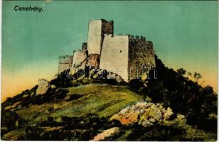 Temetvény, Hrádok; Temetvény vár. Schulz Ignác kiadása / Hrad Tematín / castle ruins