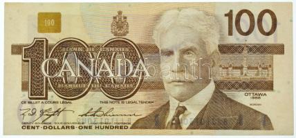 Kanada 1988. 100$ T:F erős papír Canada 1988. 100 Dollars C:F sturdy paper Krause P#99