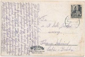 1944 Alsódomboru, Donja Dubrava; utca, Dráva folyó, iskola, római katolikus templom, Jovicsics Elemé...