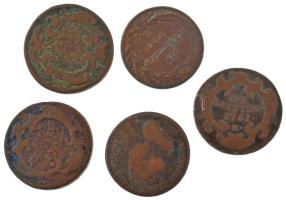 1760-1790. 1kr Cu (5db, 4xklf) T:VF-VG