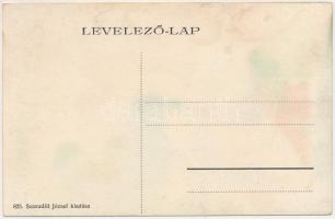 Apatin, Zsinagóga, izraelita (zsidó) elemi iskola. Szavadill József kiadása / synagogue, Jewish scho...