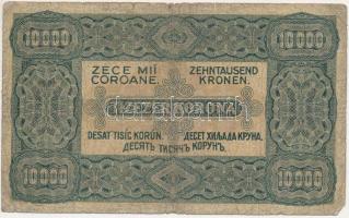 1923. 10.000K "Orell Füssli Zürich" nyomdahely-jelöléssel, piros sorozat- és sorszámmal &q...