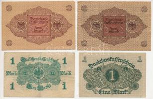 Németország 1914. 1M + 1920. 1M + 1920. 2M (2xklf) T:F,VG
Germany 1914. 1 Mark + 1920. 1 Mark + 192...