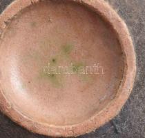 Simó Ágoston (1925-2011): Retró kerámia kavicsváza, kis kopással jelzés nélkül, d: 12 cm