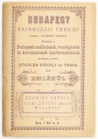 Budapest tájékozási terve - Budapest tájékozási térkép Rajzolta: Jauernig Nándor. 
Külömböző szállo...