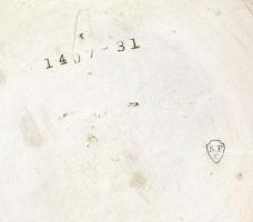 Brevet ezüst (Ag) tokos zsebóra, sérülésekkel, nem működik, számlap d: 42 mm