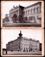 1902 Arad, képek a városról a századfordulóról: Városháza, Pénzügyi palota, Vértanúszobor, stb.; 5 d...