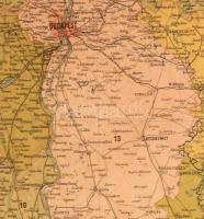 Magyarország Horvát-Tótország térképe Budapest, 1887, Eggenberger. (Hoffmann és Molnár). Kőke Frigye...