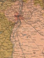 Magyarország Horvát-Tótország térképe Budapest, 1887, Eggenberger. (Hoffmann és Molnár). Kőke Frigye...