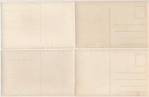 1925 Nagykanizsa, Helyőrségtisztikar "Hubertus" vadászlovaglása október 30-án - 6 db erede...