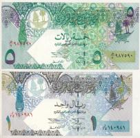 Katar DN (2003.) 1R + 5R T:UNC Qatar ND (2003.) 1 Riyal + 5 Riyals C:UNC