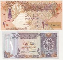 Katar DN (1996) 1R + DN (2008-2017) 10R T:XF-F Qatar ND (1996) 1 Riyal + ND (2008-2017) 10 Riyals C:XF-F