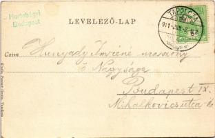 1911 Csobánc, vár. Popper Gyula (Tapolca) kiadása (apró szakadás / tiny tear)