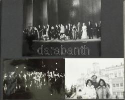 cca 1970-1990 Jankovits József (1951-2023) Liszt Ferenc-díjas operetténekes, színész fotóalbuma, ben...