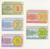 Kazahsztán 1993. 1t-20t (5xklf) T:UNC-F Kazakhstan 1993. 1 Tyin - 20 Tyin (5xdiff) C:UNC-F