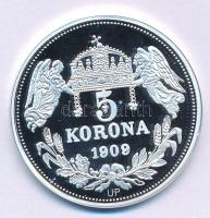 DN "Királyi koronák - Mária Terézia / 5 korona 1909" Ag emlékérem tanúsítvánnyal (20g/0.99...