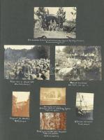 1915-1916 I. világháborús fotóalbum, olasz front (Görz/Gorizia, Doberdó, Rubia, Biglia, stb.), érdek...