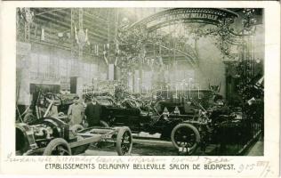 1905 Budapest, Etablissements Delaunay-Belleville Salon de Budapest / Delaunay-Belleville, francia luxusautó-gyártó kocsijai kiállítva a Budapesti vásáron / Delaunay-Belleville, French luxury automobile manufacturer's cars on display at the Budapest Fair