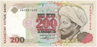 Kazahsztán 1993. 200T T:AU Kazakhstan 1993. 200 Tenge C:AU Krause P#14