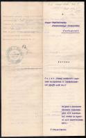 1907 Kolozsvár Keresk. Akad. baráti kötelezvény (fogadalom) érettségi találkozóról, díszes szecesszi...