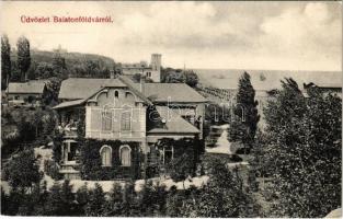 1907 Balatonföldvár, Nessi villa. Gerendai Gyula kiadása (fl)