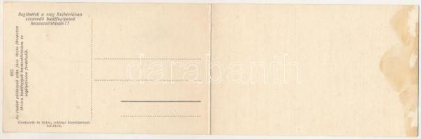 Csót, hadifogolytábor látképe, iroda csoport, teniszpálya. Gramantik és Szász rokkant fényképészek f...