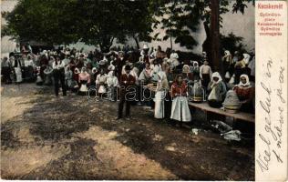 1911 Kecskemét, Gyümölcs piac, gyümölcs csomagolása (EK)