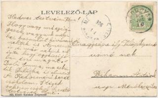 1906 Nádudvar (Hajdúszoboszló), Római katolikus templom, Karakas Zsigmond üzlete és saját kiadása