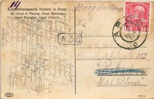 1913 Arco (Südtirol), Café Casino, interior with pool table (EK)