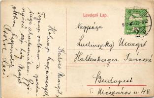 1912 Debrecen, Pavilon laktanya, katonák (EK)