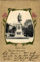 1903 Sopron, Széchenyi szobor. Kummert L. No. 242. Art Nouveau, floral, litho (fl)