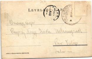 1901 Fonyód, Szarvas vendéglő. Nádai J. kiadása (r)