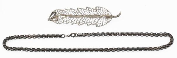 Ezüst (Ag) ékszerek. jelzettek össz 31,45 g