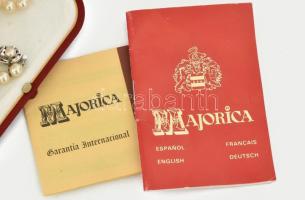 Majorica 2 darab nyaklánc, leírással, díszdobozban