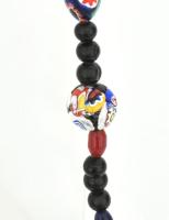 Muranoi festett üveg nyaklánc 60 cm