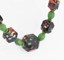 Muranoi festett üveg nyaklánc 42 cm