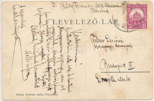 1928 Pécsvárad, Anschau Antal üzlete és saját kiadása (kopott sarkak / worn corners)