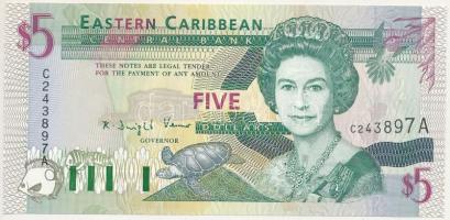 Kelet-Karibi Államok / Antigua & Barbuda DN (1994) 5$ T:UNC East Caribbean States / Antigua & Barbuda ND (1994) 5 Dollars C:UNC Krause P#31a